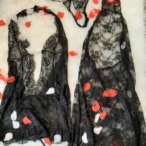 Bundle Black Neglige and Panties